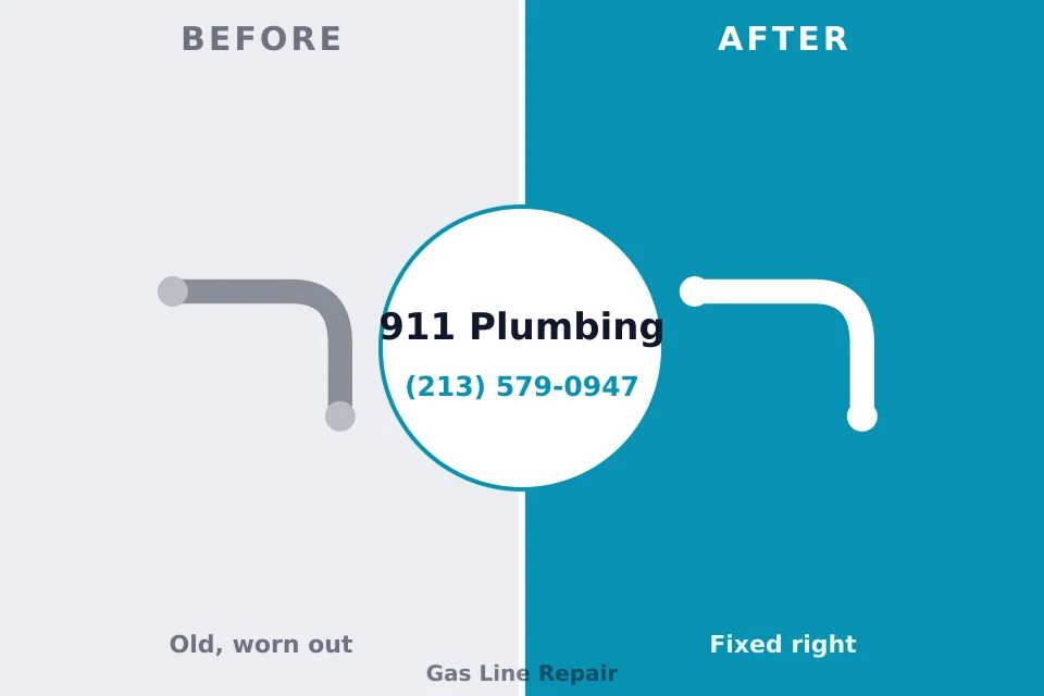Before and after: plumbing repair Ballard, UT